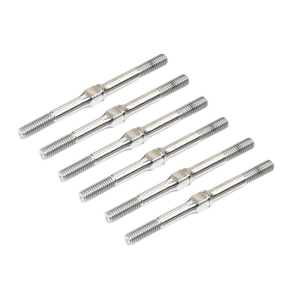 Centro RC10B7 Titanium Turnbuckle Set (6pc) - Silver