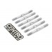 Centro RC10B7 Titanium Turnbuckle Set (6pc) - Silver