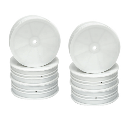 Centro 1/10 Dished Buggy Front 2WD Slim Flex Wheel - 3 Pairs (White)