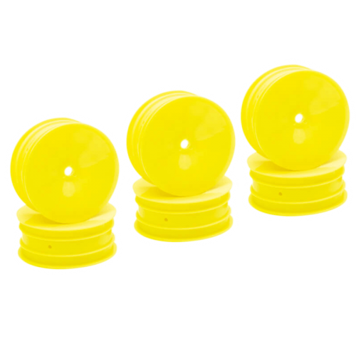 Centro 1/10 Dished Buggy Front 2WD Wide Wheel Yellow - 3 Pairs