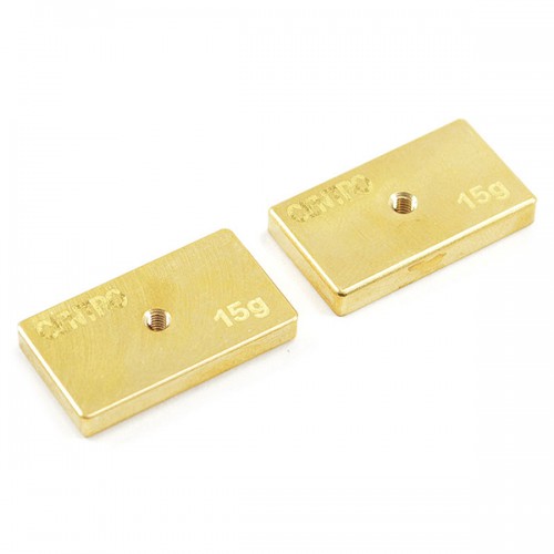 Centro Precision Brass 15g Balancing Weights (pr)