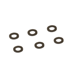 Centro Black M3 Flat Washer 5.75mm X 0.5mm (6)