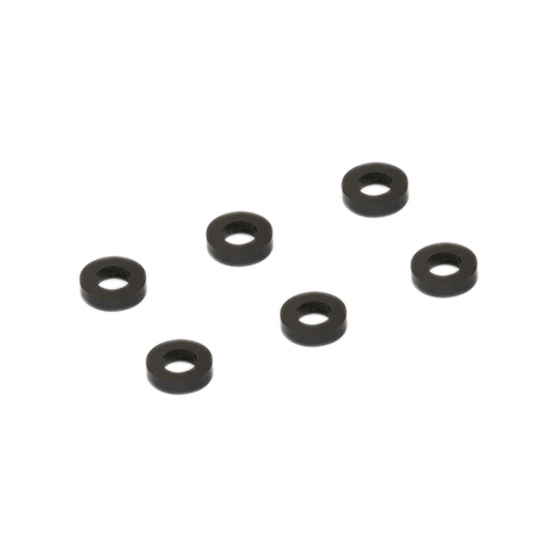 Centro Black M3 Flat Washer 5.75mm X 1.5mm (6)