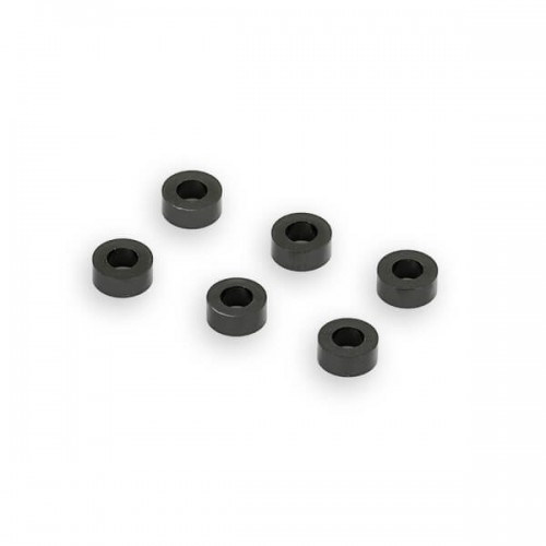 Centro Black M3 Flat Washer 5.75mm X 2.5mm (6)