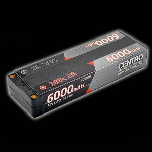 Centro 2S 6000mah 7.4v 100c Hardcase LCG Stick Lipo Battery
